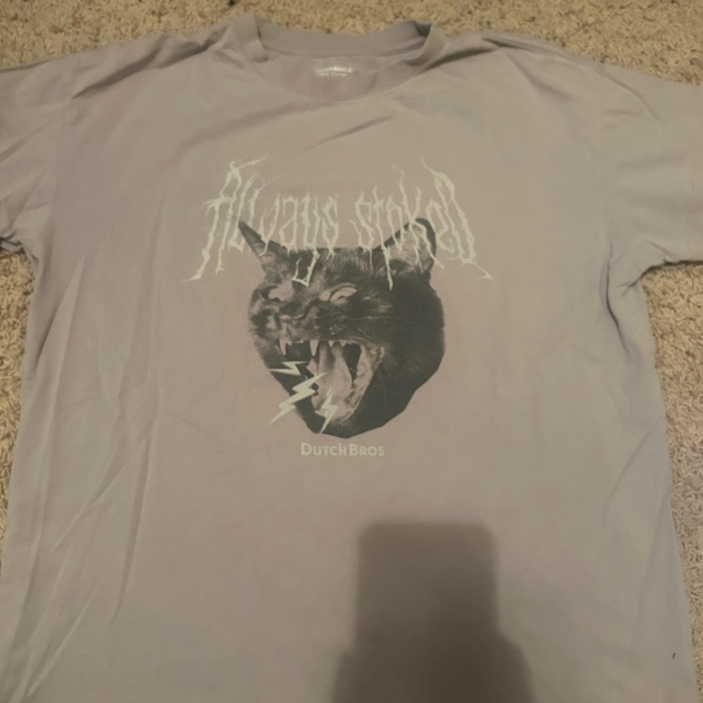 Dutch Bros Cotton Tee in Light Gray